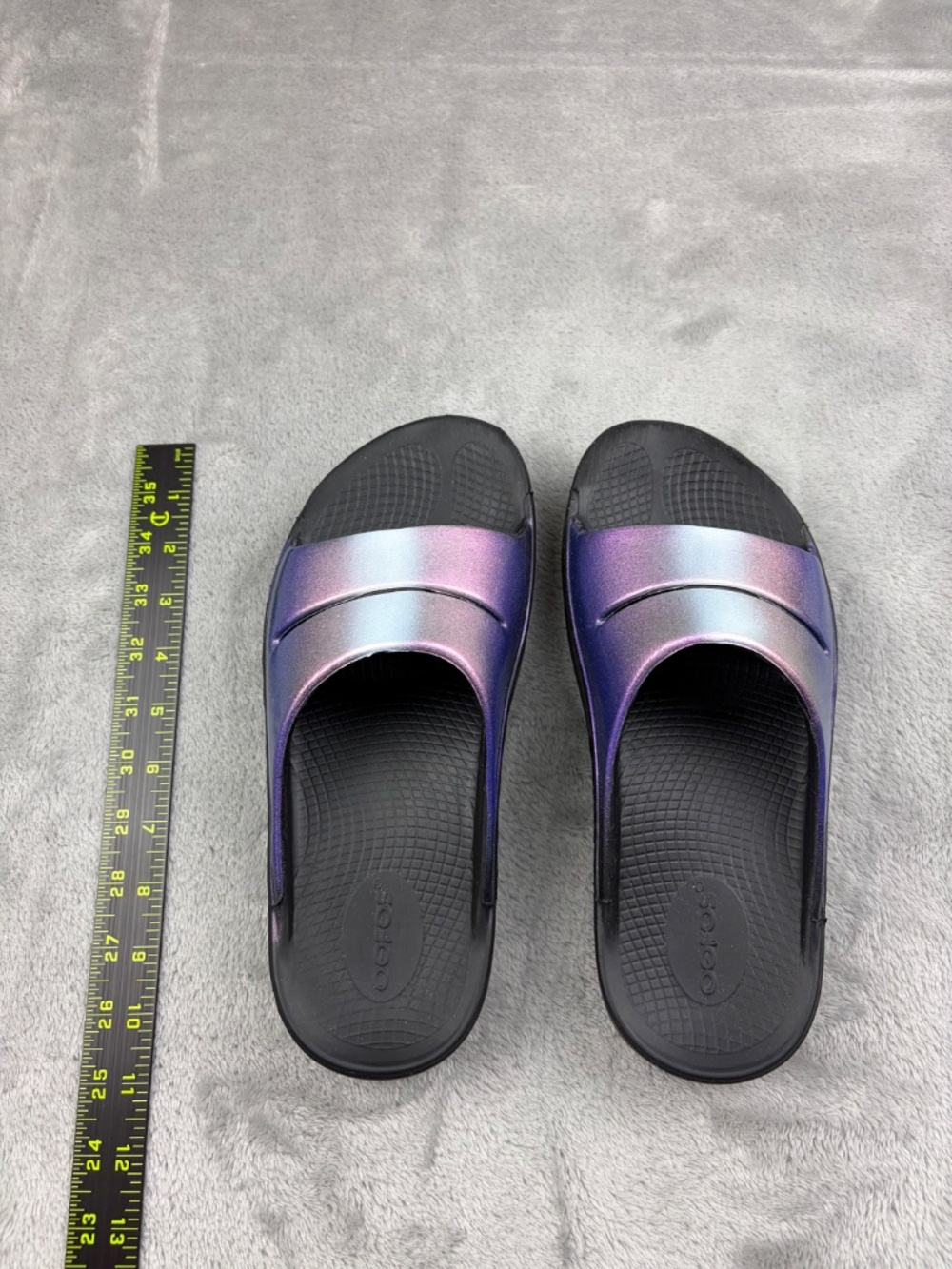 OOFOS OOahh Luxe Slide Recovery Sandals Women's Size 8 - Picture 8 of 10